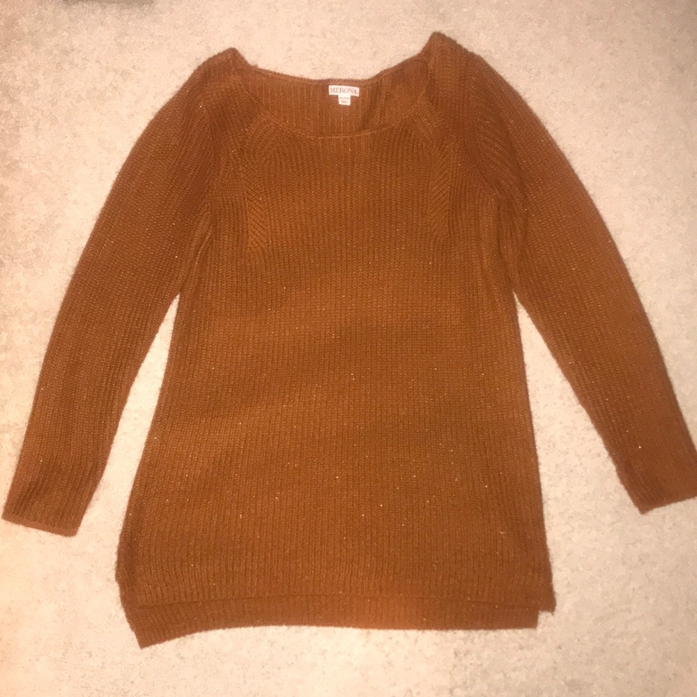 Burnt orange sweater